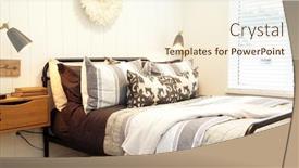  Presentation with iron - Cool new PPT layouts with rustic-cozy-bedroom-wrought-iron backdrop and a cream colored foreground