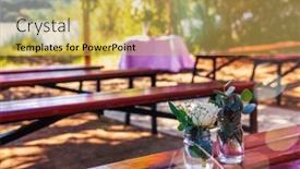  Presentation with decor - PPT layouts enhanced with rustic-decor-at-an-event and a yellow colored foreground