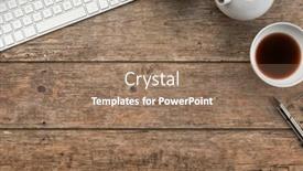  Presentation with high tea - Slide set featuring rustic-desk-flat-lay-background background and a coral colored foreground