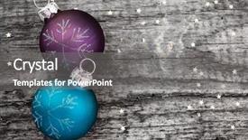  Presentation with christmas borders grunge border decoration - Audience pleasing presentation design consisting of rustic holiday - christmas decoration ball on textured backdrop and a gray colored foreground