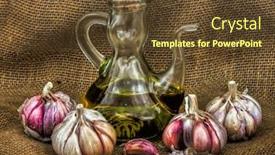  Presentation with garlic - PPT layouts featuring rustic-still-life-with-garlic background and a tawny brown colored foreground