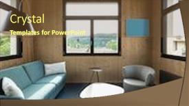  Presentation with rustic - Beautiful presentation design featuring rustic-swiss-interior-with-walls backdrop and a tawny brown colored foreground