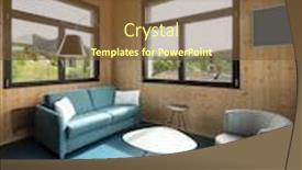  Presentation with rustic - Presentation theme with rustic-swiss-interior-with-walls background and a tawny brown colored foreground