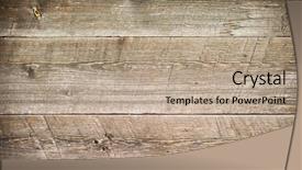  Presentation with wood rustic - PPT theme consisting of rustic weathered old painted wood background and a coral colored foreground