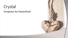  Presentation with white wedding - Cool new slides with rustic wedding - carved wooden heart backdrop and a white colored foreground