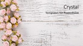  Presentation with pink wedding - Cool new slide set with rustic wedding - flowers composition for valentine's mother's backdrop and a white colored foreground