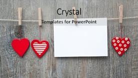  Presentation with rustic wedding - Theme with rustic wedding - message and red hearts background and a light gray colored foreground