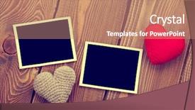  Presentation with valentines day - Beautiful slides featuring rustic wedding - photo frames and handmaded valentines backdrop and a coral colored foreground
