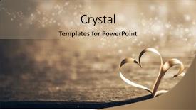  Presentation with rustic wedding - Theme enhanced with rustic wedding - two ribbon magic hearts background and a soft green colored foreground