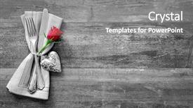 Presentation with rustic wedding - Audience pleasing slide set consisting of rustic wedding - valentines day table place setting backdrop and a gray colored foreground