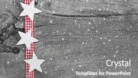  Presentation with red white grey - PPT theme with rustic winter holiday - shabby chic christmas background background and a gray colored foreground