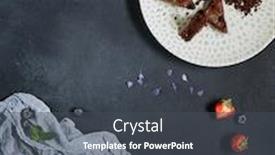  Presentation with rustic healthy - Presentation theme consisting of rustic-with-black-top-view background and a dark gray colored foreground