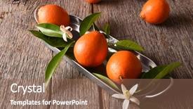  Presentation with wood rustic - Colorful slide set enhanced with rustic wood background with addition backdrop and a coral colored foreground