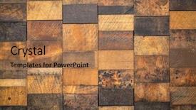  Presentation with wood rustic - Slide set enhanced with rustic wooden background - mosaic background and a coral colored foreground