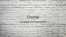  Presentation with old brick wall texture - Audience pleasing slide deck consisting of dark black and gray brick backdrop and a light gray colored foreground