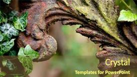  Presentation with medieval - Audience pleasing presentation theme consisting of rusty detail of a medieval backdrop and a tawny brown colored foreground