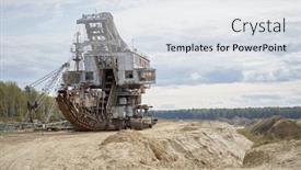  Presentation with sand - Slide deck having monster energy - rusty escalator in sand background and a light gray colored foreground