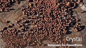  Presentation with regions - Audience pleasing slide deck consisting of rusty-fuel-and-chemical-drums backdrop and a tawny brown colored foreground