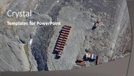  Presentation with fuel - Presentation theme having rusty-fuel-and-chemical-drums background and a gray colored foreground