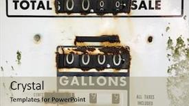  Presentation with close up of rusty rebar - Audience pleasing presentation theme consisting of rusty gauge on old gas backdrop and a mint green colored foreground