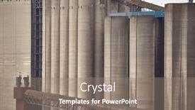 Presentation with bulk - PPT layouts with rusty-industrial-structures background and a gray colored foreground