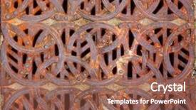  Presentation with celtic - Cool new presentation theme with rusty iron celtic design storm backdrop and a tawny brown colored foreground