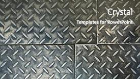  Presentation with black chrome metallic mesh metal - Amazing presentation theme having rusty metal background metallic panel backdrop and a dark gray colored foreground