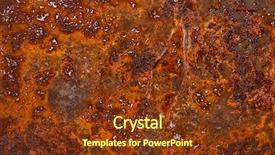  Presentation with aluminium seamless metal texture - PPT layouts enhanced with rusty metal detailed texture closeup background and a tawny brown colored foreground