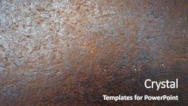  Presentation with metal corrosion - Colorful presentation design enhanced with rusty metal surface abstract brown backdrop and a  colored foreground