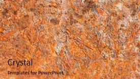  Presentation with close up of rusty rebar - Presentation theme featuring rusty metal surface close up background and a  colored foreground