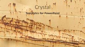  Presentation with metal - Theme with rusty-metal-surface-close-up background and a lemonade colored foreground