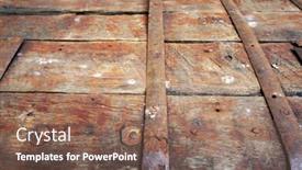  Presentation with bound - Theme featuring rusty-metal-surface-of-old background and a violet colored foreground