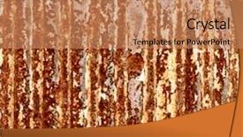  Presentation with metallic - Audience pleasing presentation theme consisting of rusty metallic frame texture backdrop and a coral colored foreground