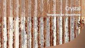  Presentation with metallic - Audience pleasing presentation theme consisting of rusty metallic frame texture backdrop and a coral colored foreground
