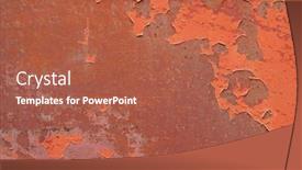  Presentation with orange abstract - Amazing presentation design having rusty-orange-scratched-metal-background backdrop and a red colored foreground