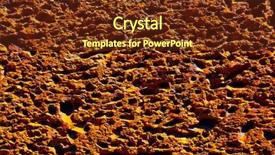  Presentation with stone - Cool new slide set with rusty red porous stone texture backdrop and a tawny brown colored foreground