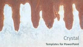  Presentation with abstract art - PPT layouts featuring rusty-scratched-metal-background-looks background and a sky blue colored foreground