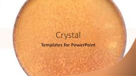  Presentation with lid - Presentation theme featuring rusty-scratched-metal-round-lid background and a yellow colored foreground