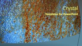  Presentation with steel - Theme enhanced with rusty-textured-old-metal-grunge background and a tawny brown colored foreground