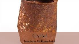  Presentation with industrial rusty tubes - Amazing slides having rusty can backdrop and a red colored foreground