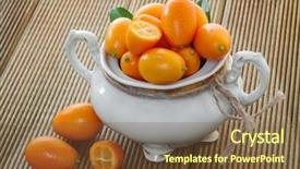  Presentation with chemistry leaves green leaf - PPT layouts consisting of rutaceae - ripe kumyauat with leaves background and a  colored foreground