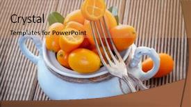  Presentation with chemistry leaves green leaf - Cool new slides with rutaceae - ripe kumyauat with leaves backdrop and a  colored foreground