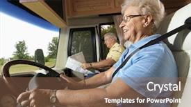  Presentation with driving - Slides featuring 3d illustration of a twirling israeli flag background and a seafoam green colored foreground