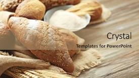  Presentation with turkish bread tiny bread sesame - Cool new presentation theme with rye bread with sesame seeds backdrop and a coral colored foreground