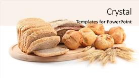  Presentation with fresh bread subway food - Beautiful presentation featuring rye dough - fresh bread isolated on white backdrop and a lemonade colored foreground