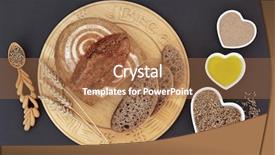  Presentation with olive oil - Amazing slide set having rye grain in heart shape backdrop and a  colored foreground