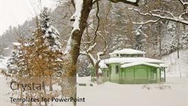  Presentation with water pump - Slide deck consisting of rymanow-zdroj-spa-town background and a coral colored foreground