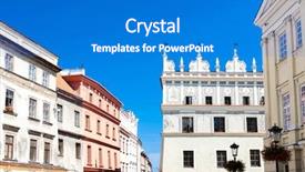  Presentation with old - Cool new presentation theme with rynek-of-old-town-lublin backdrop and a gray colored foreground