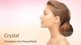  Presentation with plastic surgery - Audience pleasing presentation design consisting of health people plastic surgery backdrop and a cream colored foreground