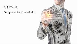  Presentation with modern - Cool new presentation theme with rythm-of-modern-business backdrop and a  colored foreground